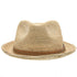 Walrus Hats Crocheted Raffia Straw Fedora Hat w/ Band